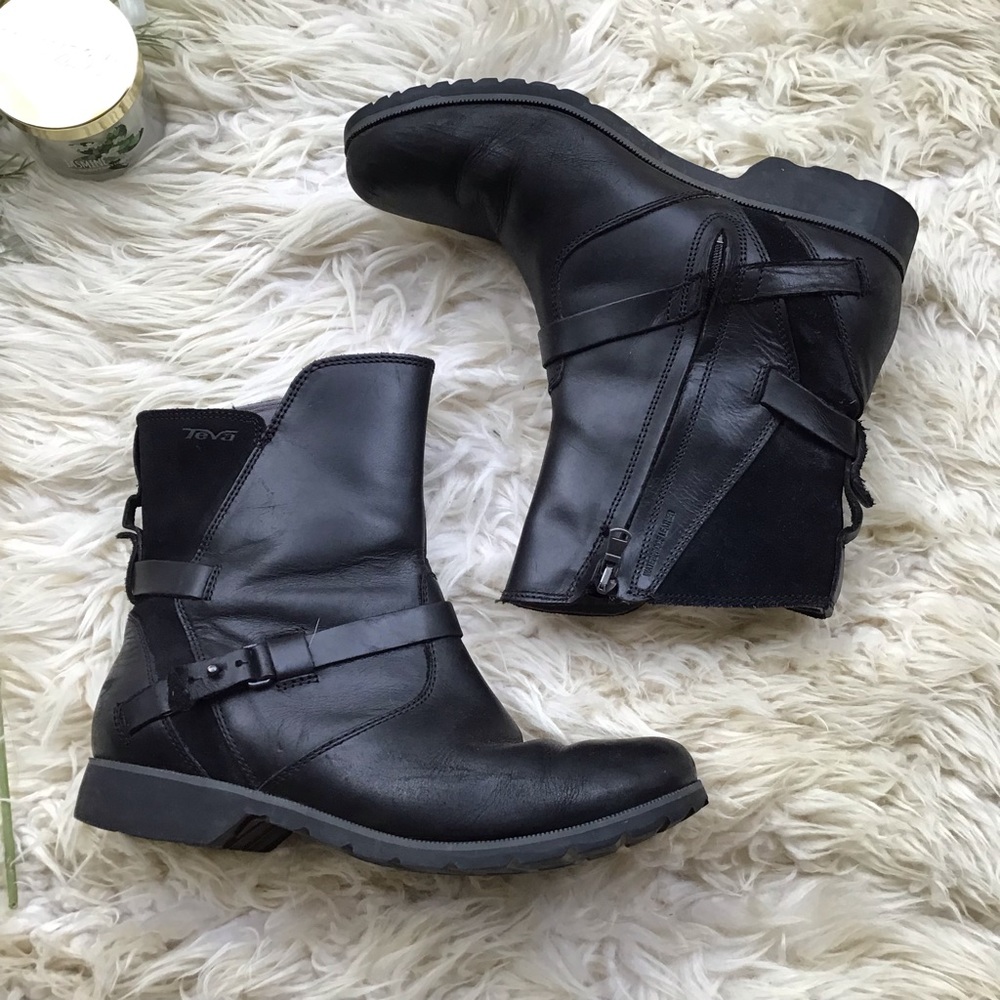 Teva Black Combat & Moto Boots - Picture 2 of 7